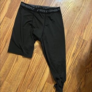 Pro Combat men’s asymmetrical compression shorts, XL